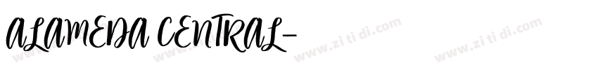 ALAMEDA CENTRAL字体转换